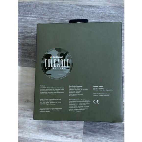 Polaroid Wired Headphones PHP 8455 NV Folding Adjustable - Picture 4 of 4